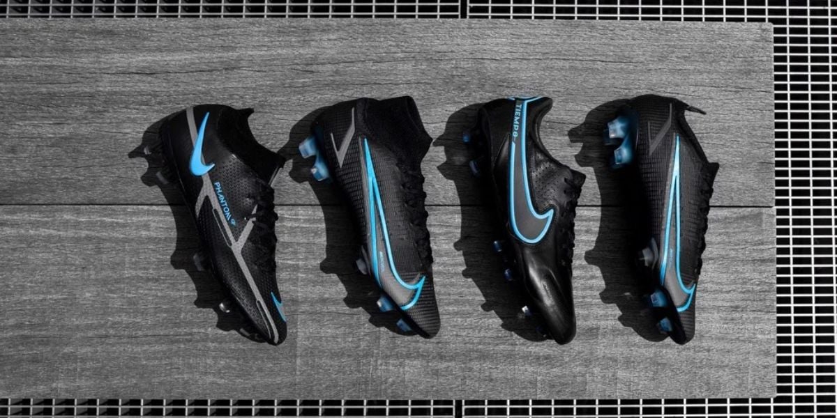 Giày đá bóng Nike Tiempo 9 Pro TF Renew Đen/Xanh